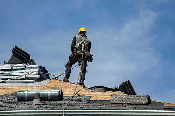 Professional Emergency Roof Repair technician working in Washington, IN